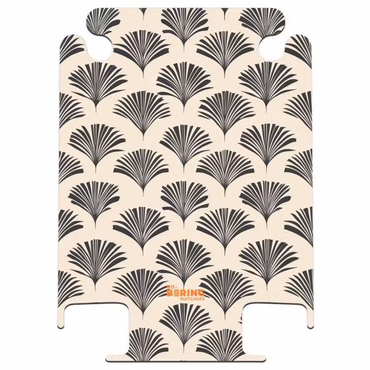 CaseSwap™ - Fächer - Botanisch - Schwarz - Beige — 1