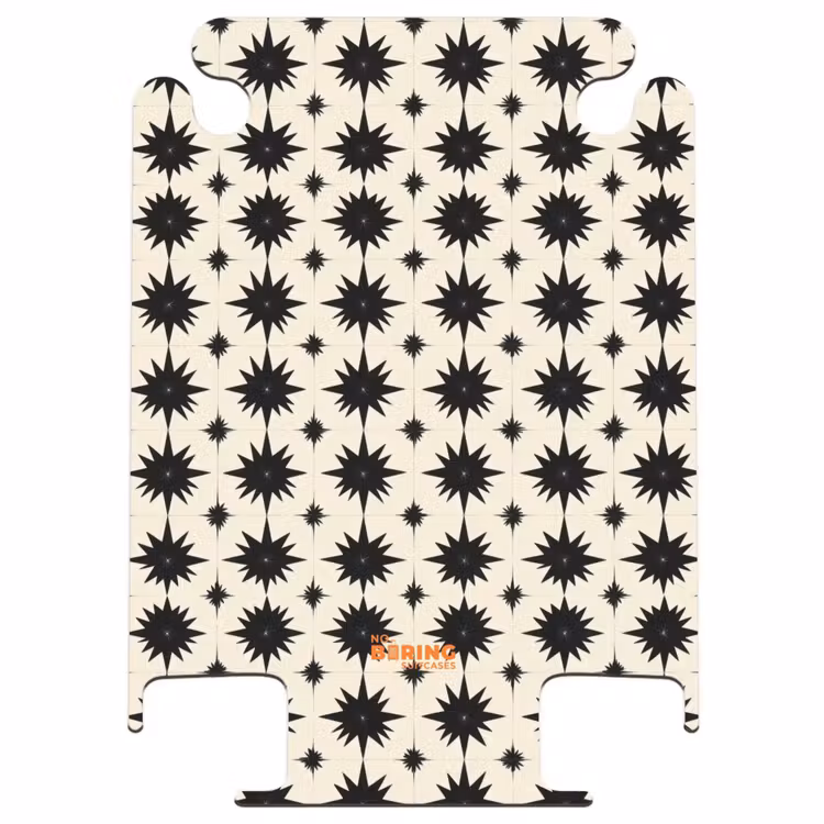 CaseSwap™ - Sternformen - Geometrisch - Schwarz — 1
