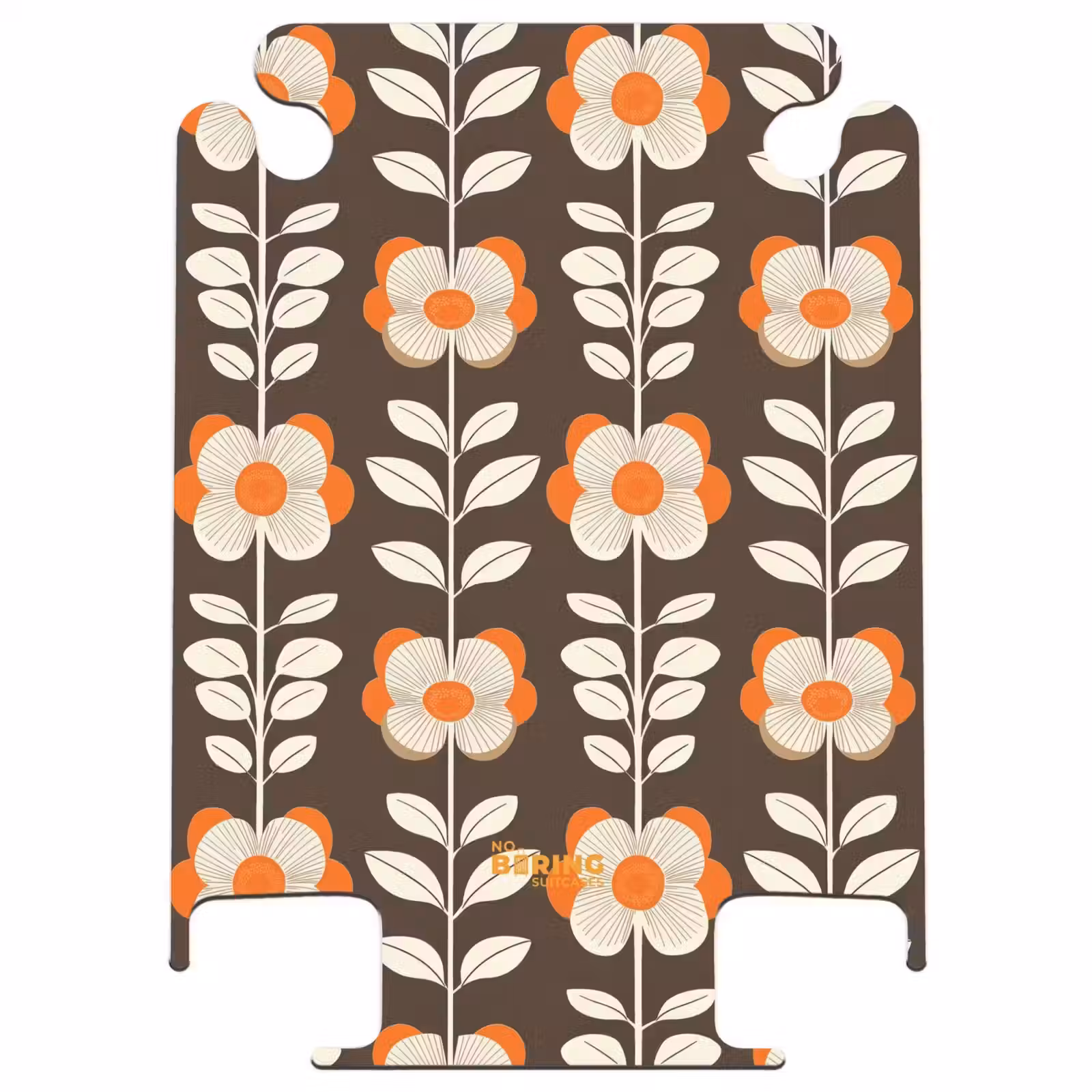 CaseSwap™ - Blumen - Retro - Braun — 1