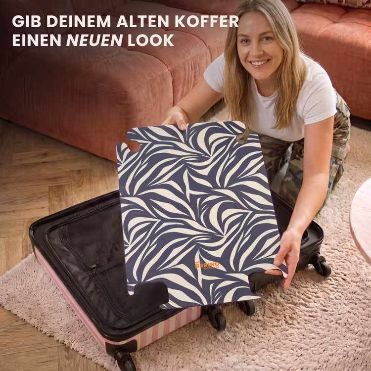 CaseSwap - Blattformen - Blau - Muster - Weiß — 3