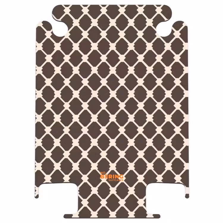 CaseSwap™ - Braun - Schachbrettmuster - Geometrisch — 1