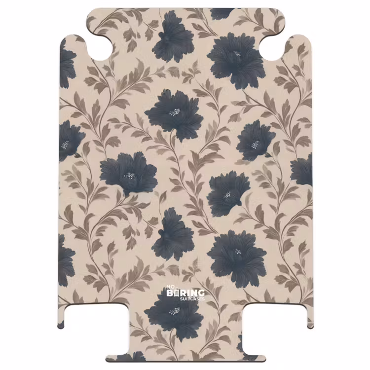 CaseSwap™ - Motiv - Blumen - Schwarz - Beige — 1