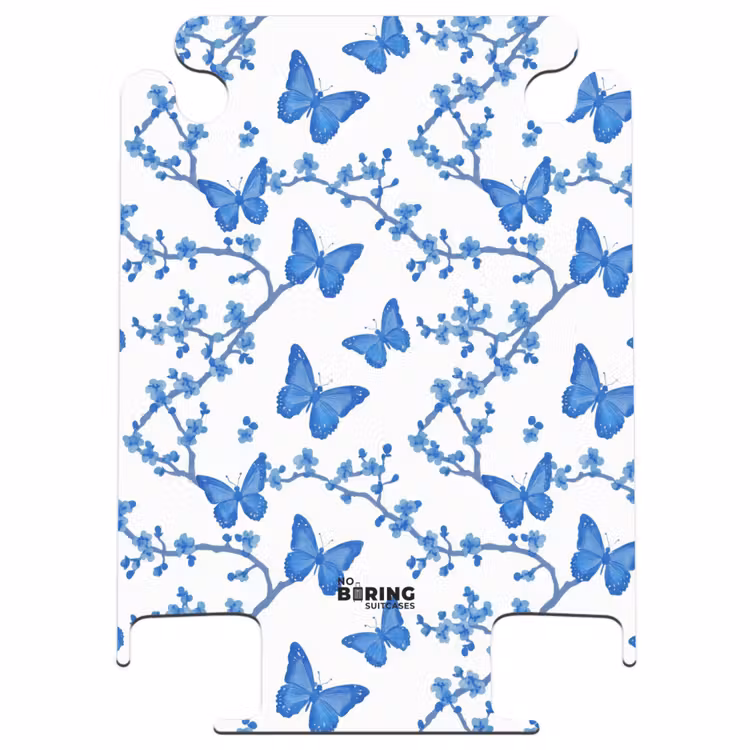 CaseSwap™ - Schmetterling - Blumen - Blau — 1
