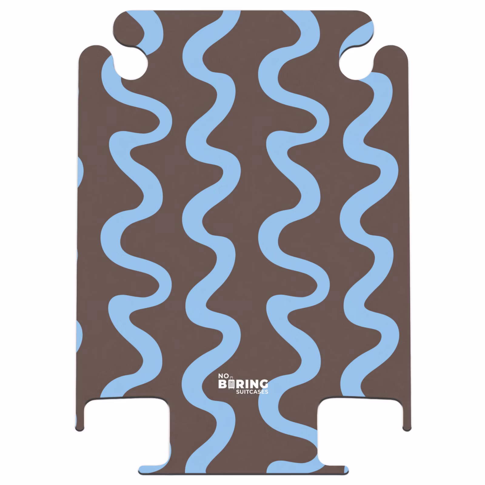 CaseSwap™ - Sich windende Linien - Blau - Braun - Minimalistisch — 1