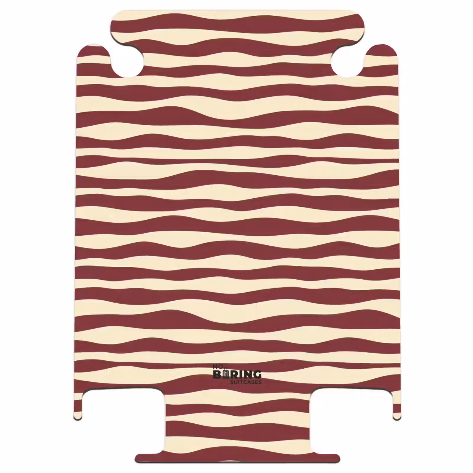 CaseSwap™ - Wellen - Rot - Muster - Creme — 1