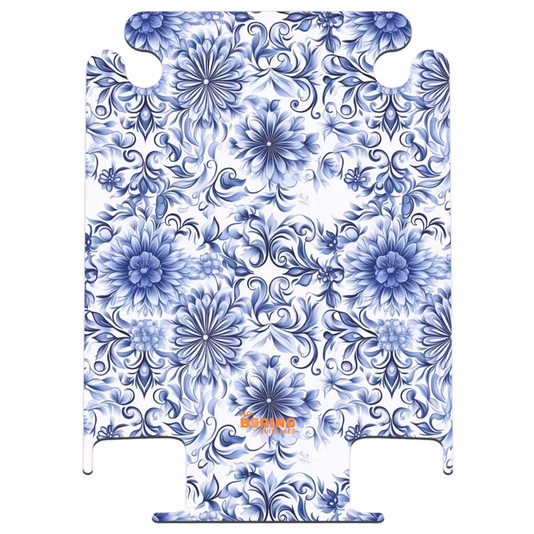 CaseSwap™ - Blumen - Blau - Muster - Weiß — 1