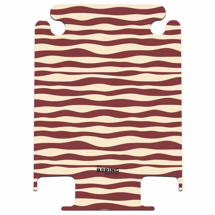 CaseSwap™ - Wellen - Rot - Muster - Creme — 1