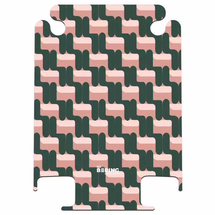 CaseSwap™ - Zopfmuster - Grün - Rosa - Geometrisch — 1