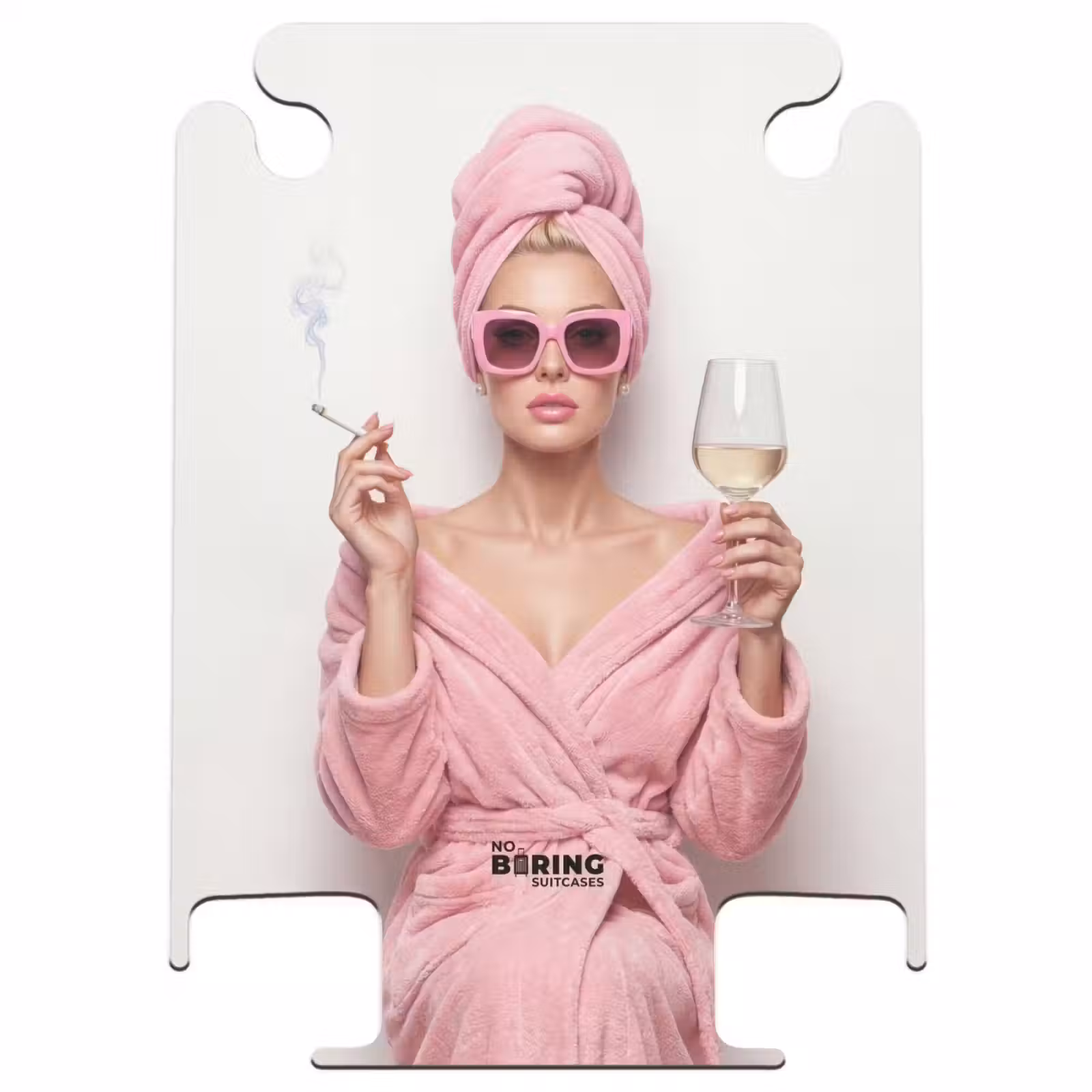 CaseSwap™ - Frau - Rosa - Wein - Sonnenbrille — 1