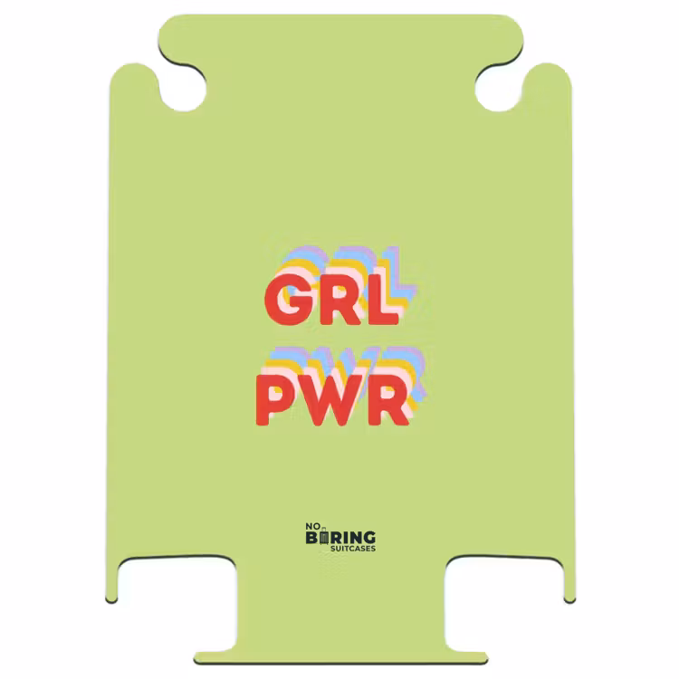 CaseSwap™ - Grl pwr - Grün - Rot - 3D — 1