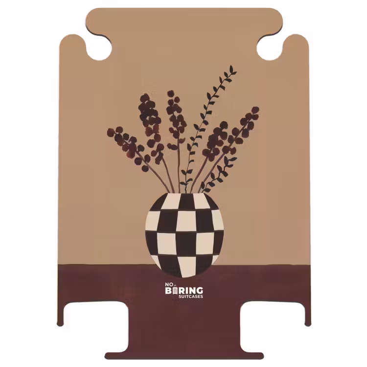 CaseSwap™ - Minimalistisch - Vase - Blumen - Braun — 1