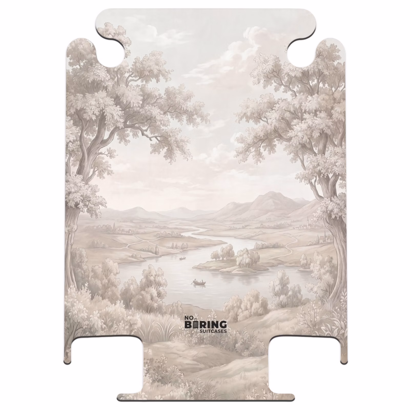 CaseSwap™ - Flusslandschaft – Berge – Natur – Vintage – Beige — 1