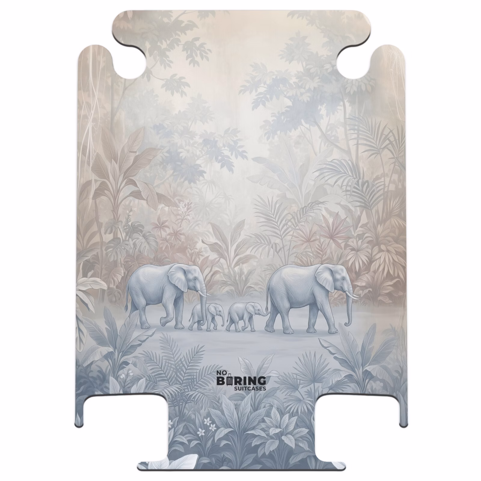 CaseSwap™ - Elefant – Familie – Dschungel – Illustration – Grau — 1