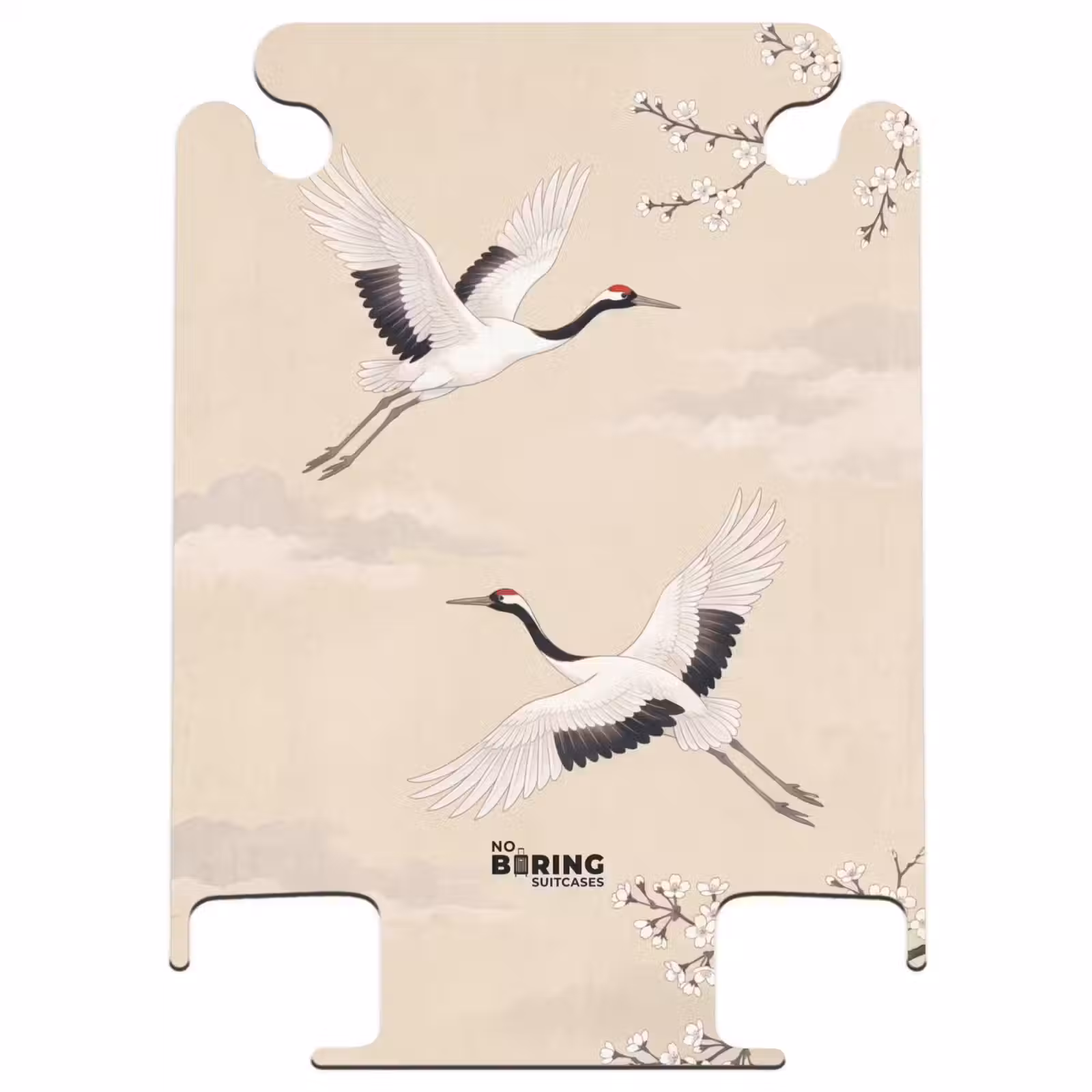 CaseSwap™ - Kraniche – Blüten – Beige — 1