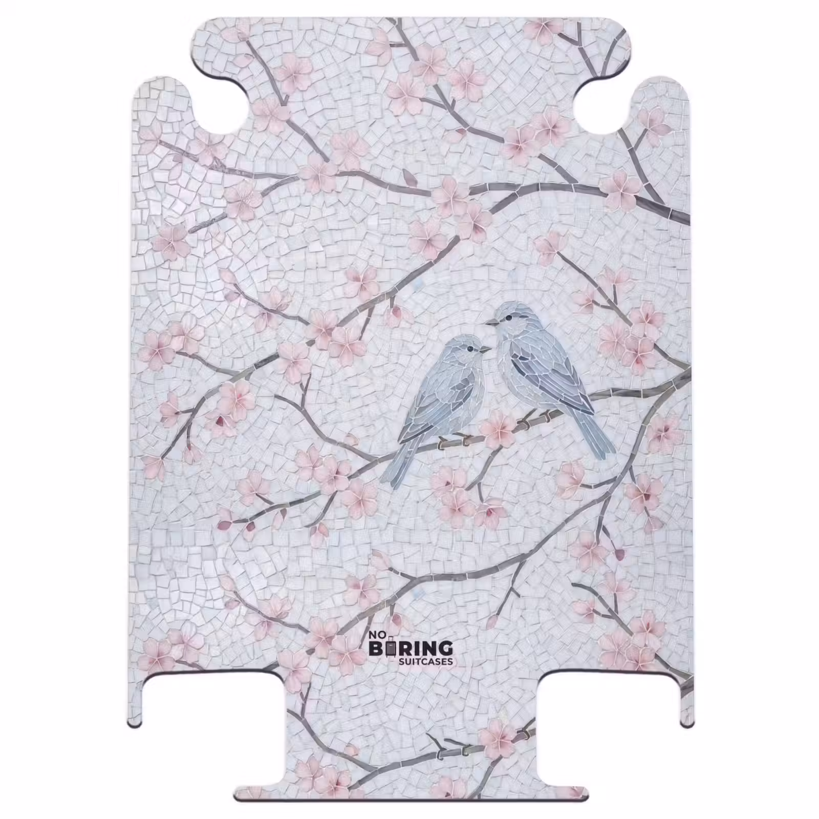 CaseSwap™ - Vogel – Blumen – Natur – Mosaik – Rosa — 1