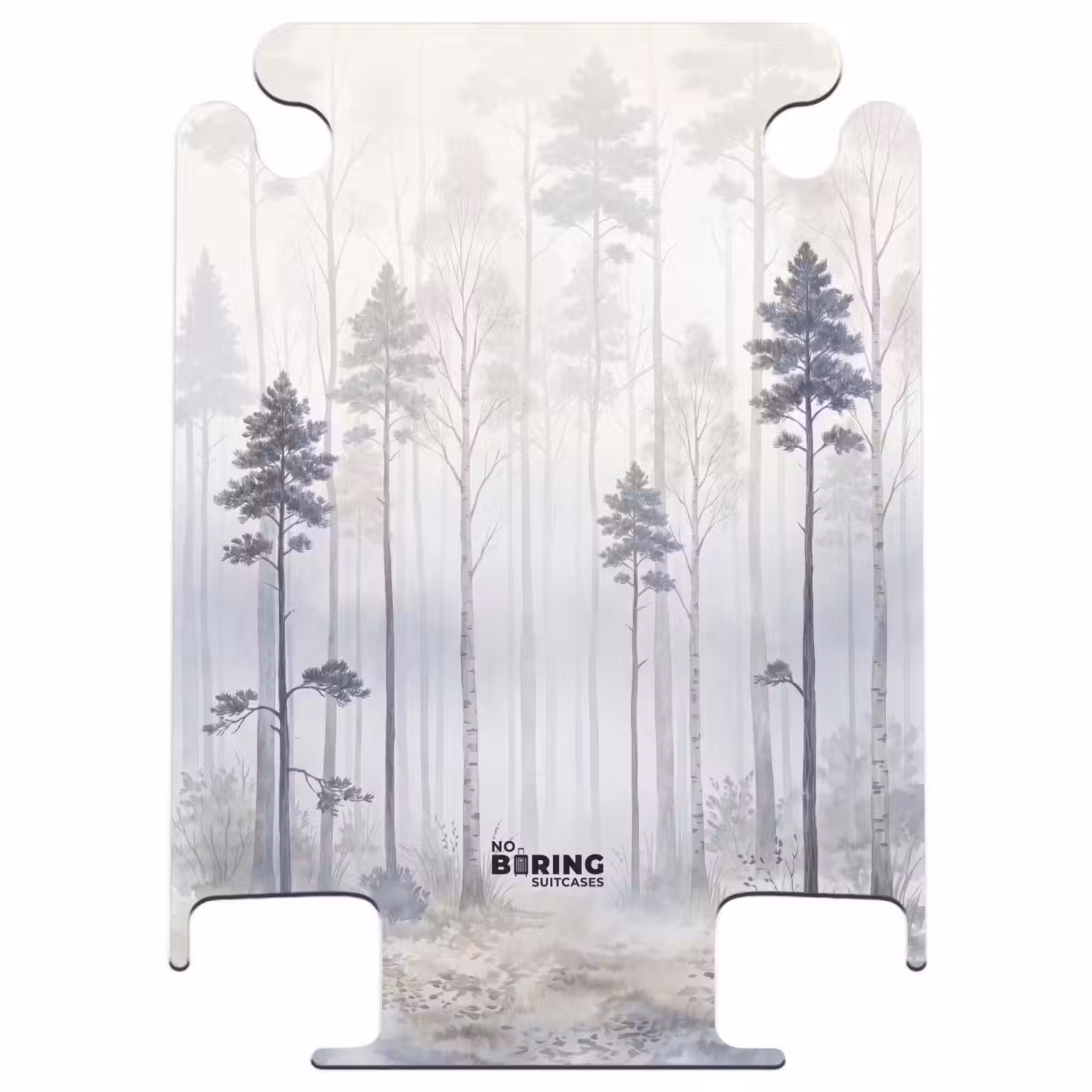 CaseSwap™ - Wald – Bäume – Nebel – Natur – Illustration – Grau — 1