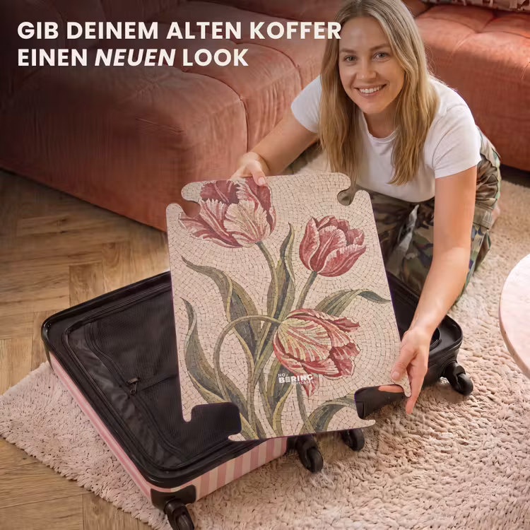 CaseSwap - Blumen – Mosaik – Rot – Grün – Kunst — 3