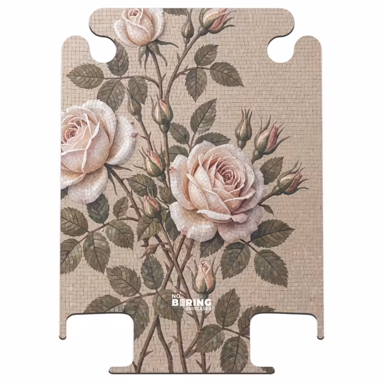 CaseSwap - Rose – Mosaik – Blumen – Klassisch – Beige — 1