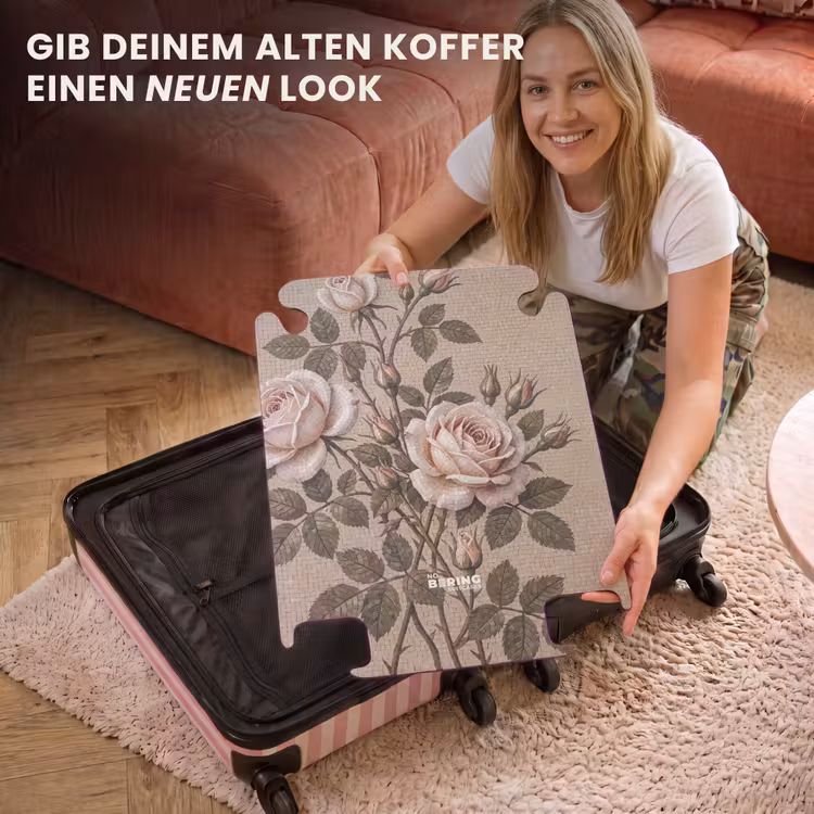 CaseSwap - Rose – Mosaik – Blumen – Klassisch – Beige — 3