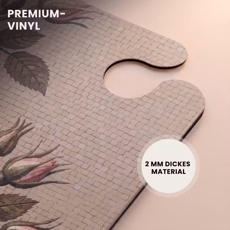 CaseSwap - Rose – Mosaik – Blumen – Klassisch – Beige — 6