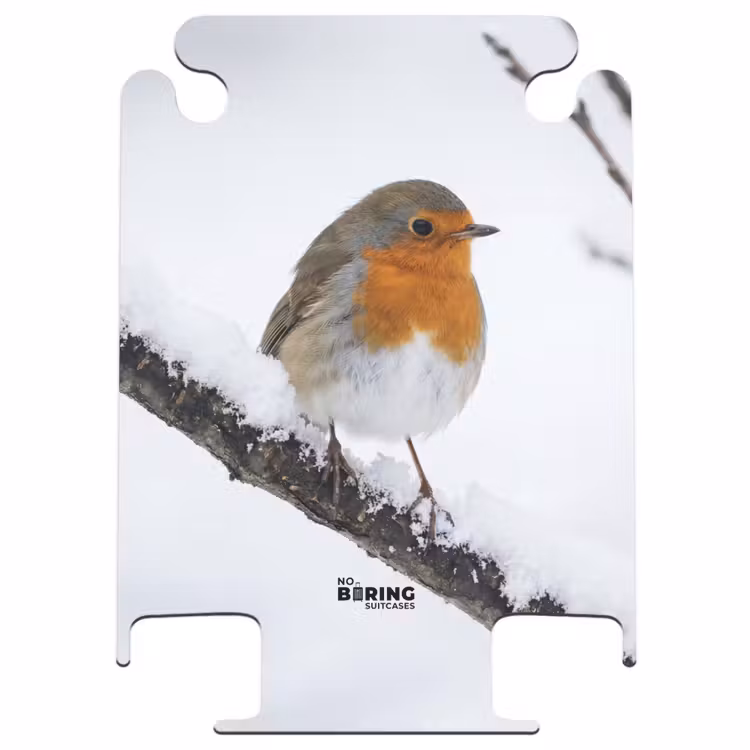 CaseSwap™ - Rotkehlchen – Ast – Schnee – Winter – Lebhaft — 1