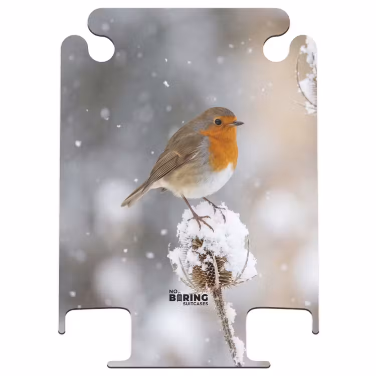 CaseSwap™ - Rotkehlchen – Getrocknete Blume – Schnee – Winter – Herzerwärmend — 1