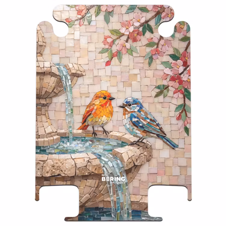 CaseSwap™ - Vogel – Springbrunnen – Mosaik – farbenfroh – Tiere — 1