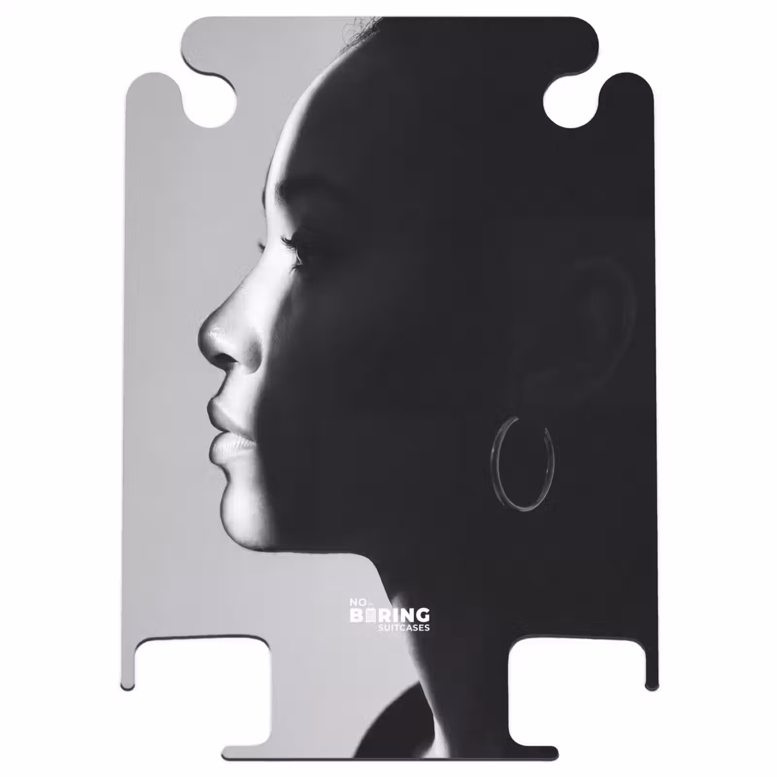 CaseSwap™ - Frau – Profil – Menschen – Schwarz-Weiß — 1