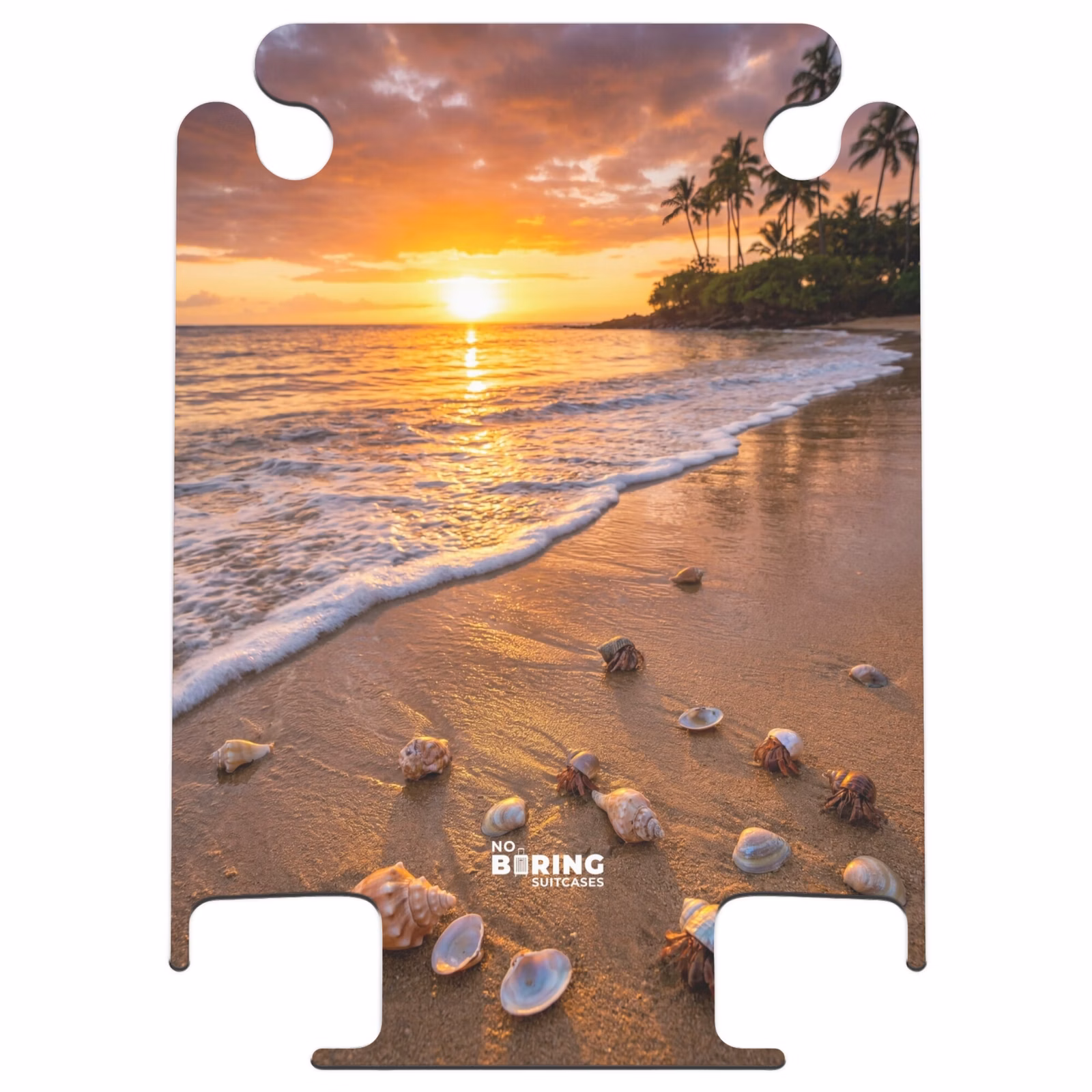 CaseSwap™ - Strand – Sonnenuntergang – Palmen – Natur – Orange — 1