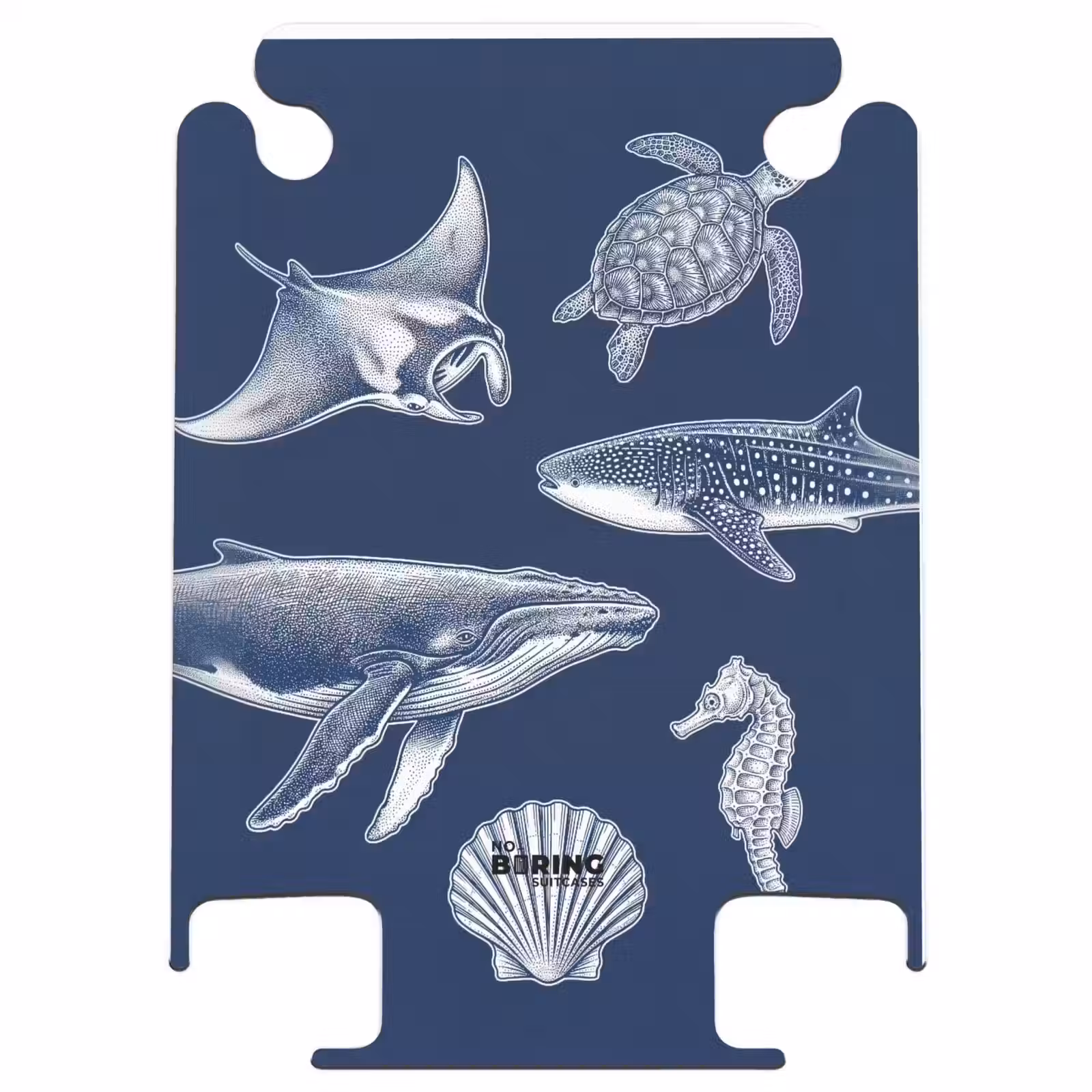 CaseSwap™ - Tiere – Meeresleben – Ozean – Gravur – Blau — 1