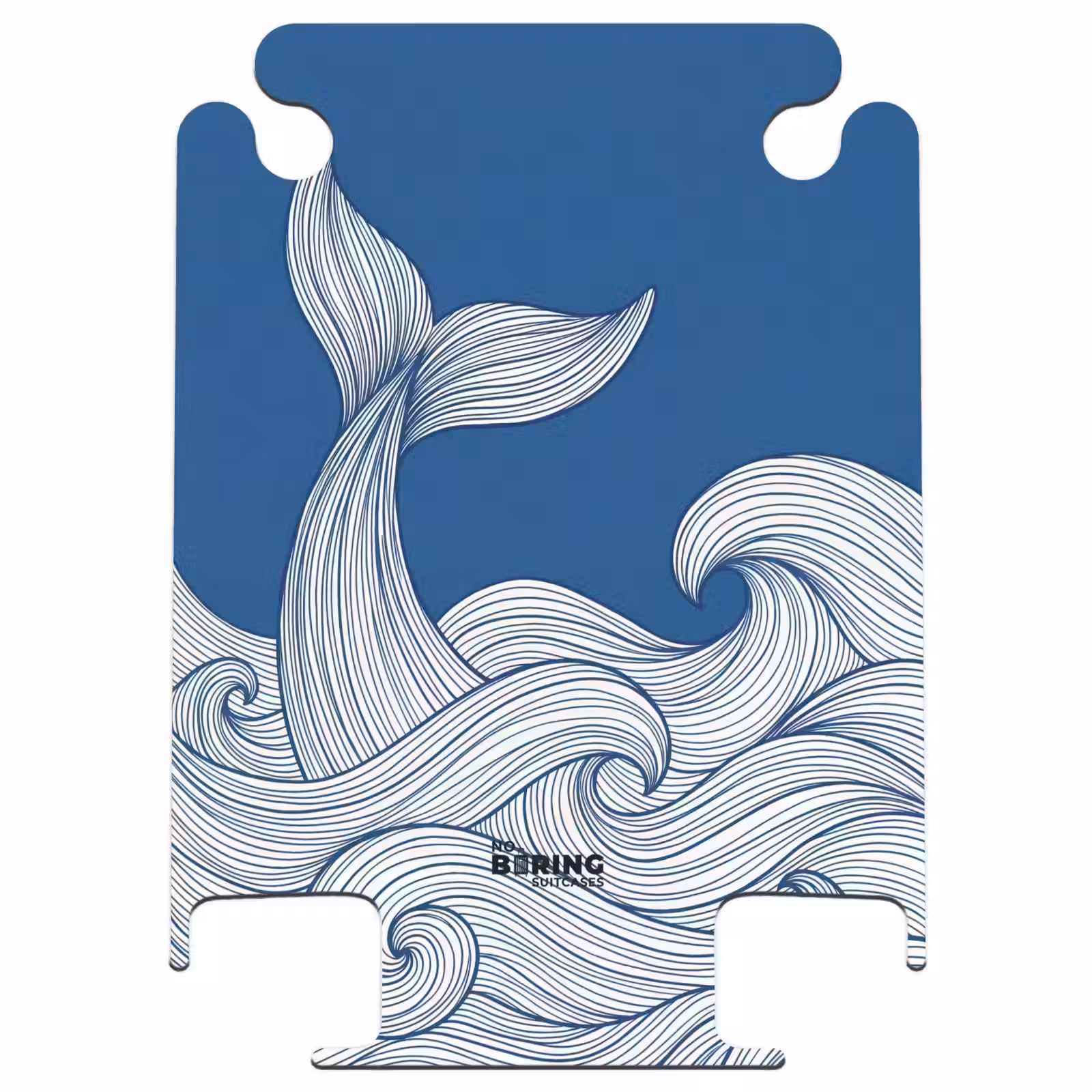 CaseSwap™ - Wal – Schwanz – Wellen – Strichzeichnung – Blau — 1