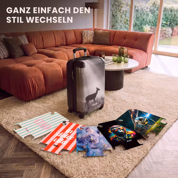 CaseSwap - Hirsch – Wald – Sonnenstrahlen – Schwarz-Weiß – Natur — 5