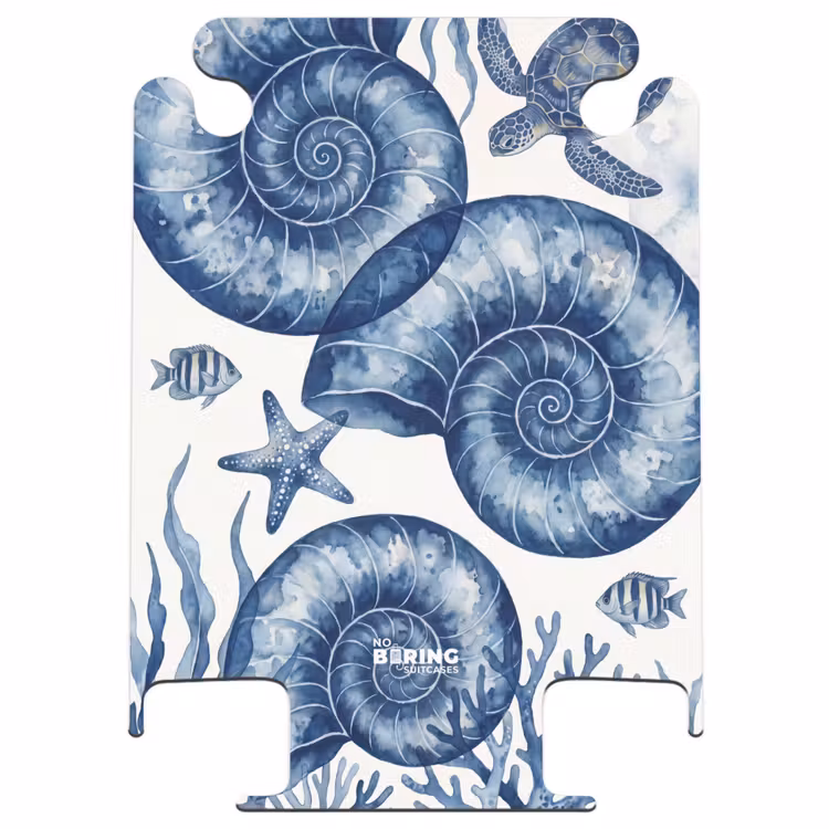 CaseSwap™ - Muschel – Spirale – Meeresleben – Aquarell – Blau — 1