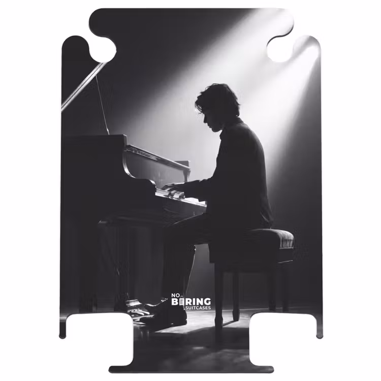 CaseSwap™ - Person – Klavier – Musik – Schwarz-Weiß – Bühne — 1