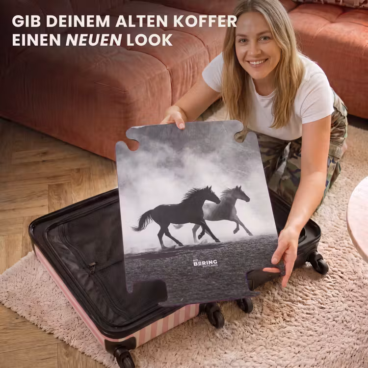 CaseSwap - Pferd – Stoff – Schwarz-Weiß – Tiere — 3