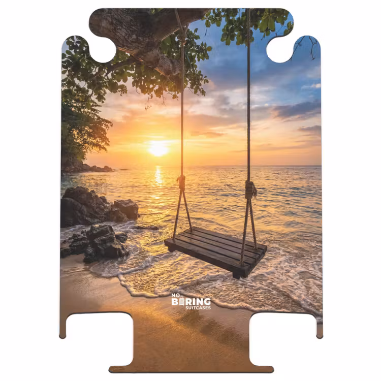CaseSwap™ - Schaukel – Strand – Sonnenuntergang – Natur – Orange — 1