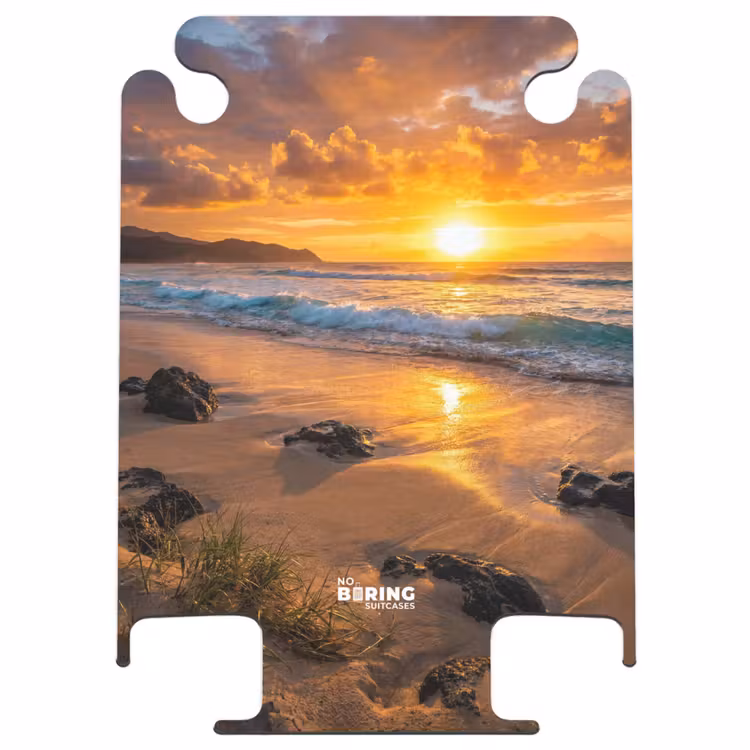 CaseSwap™ - Strand – Sonnenuntergang – Wellen – Natur – Orange — 1