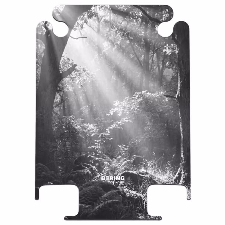 CaseSwap™ - Wald – Lichtstrahlen – Natur – Schwarz-Weiß — 1