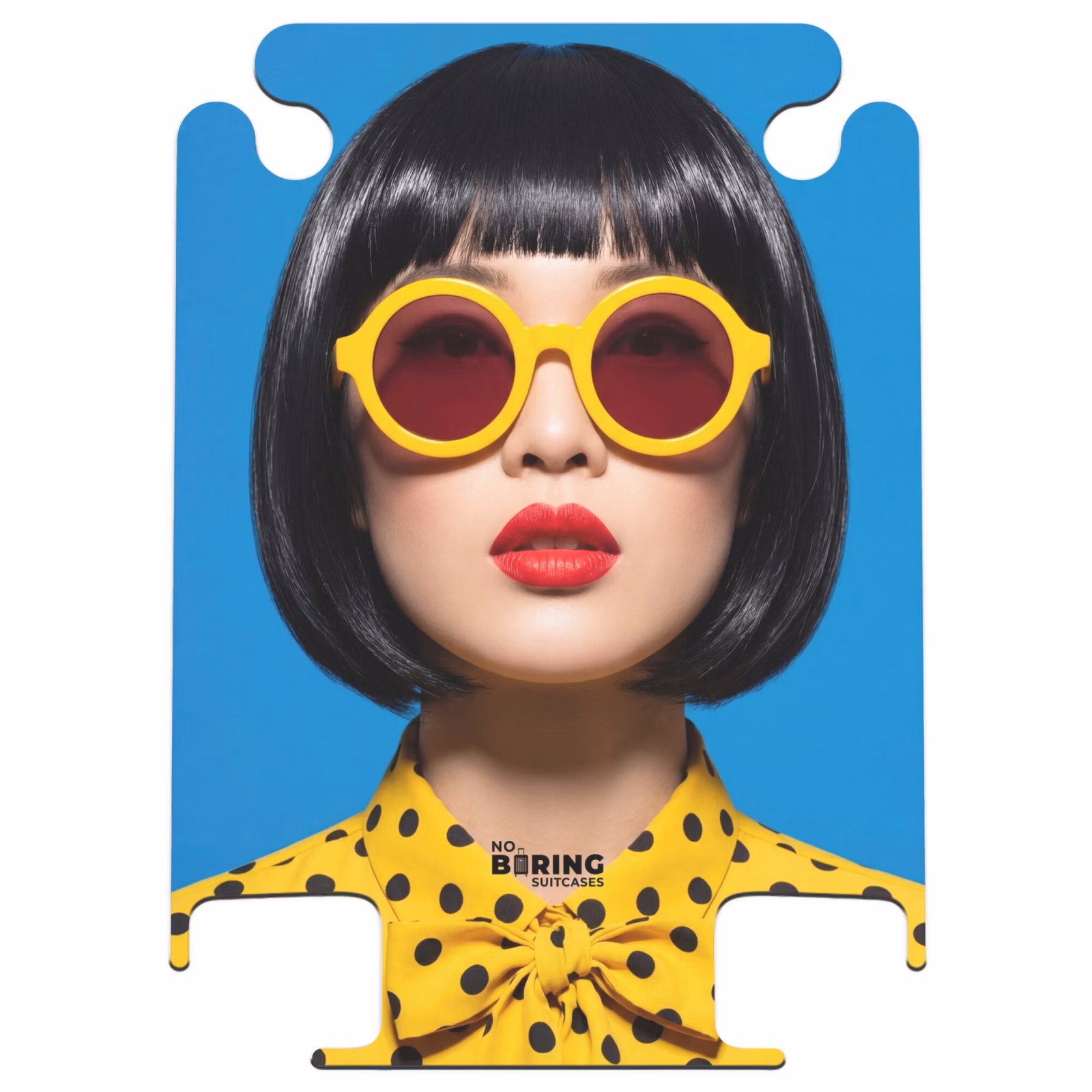 CaseSwap™ - Frau – Sonnenbrille – Pop-Art – Porträt – Gelb — 1