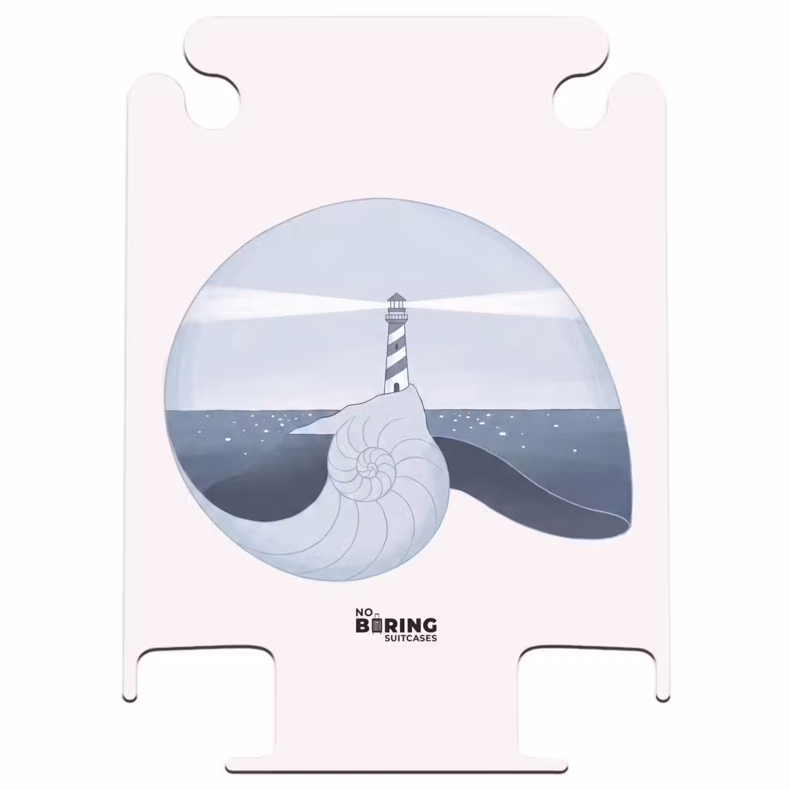 CaseSwap™ - Leuchtturm – Meer – Muschel – Abstrakt – Blau — 1