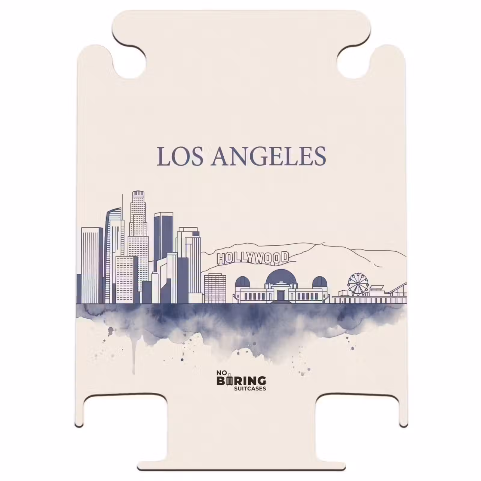 CaseSwap™ - Los Angeles – Skyline – Architektur – Aquarell – Blau — 1