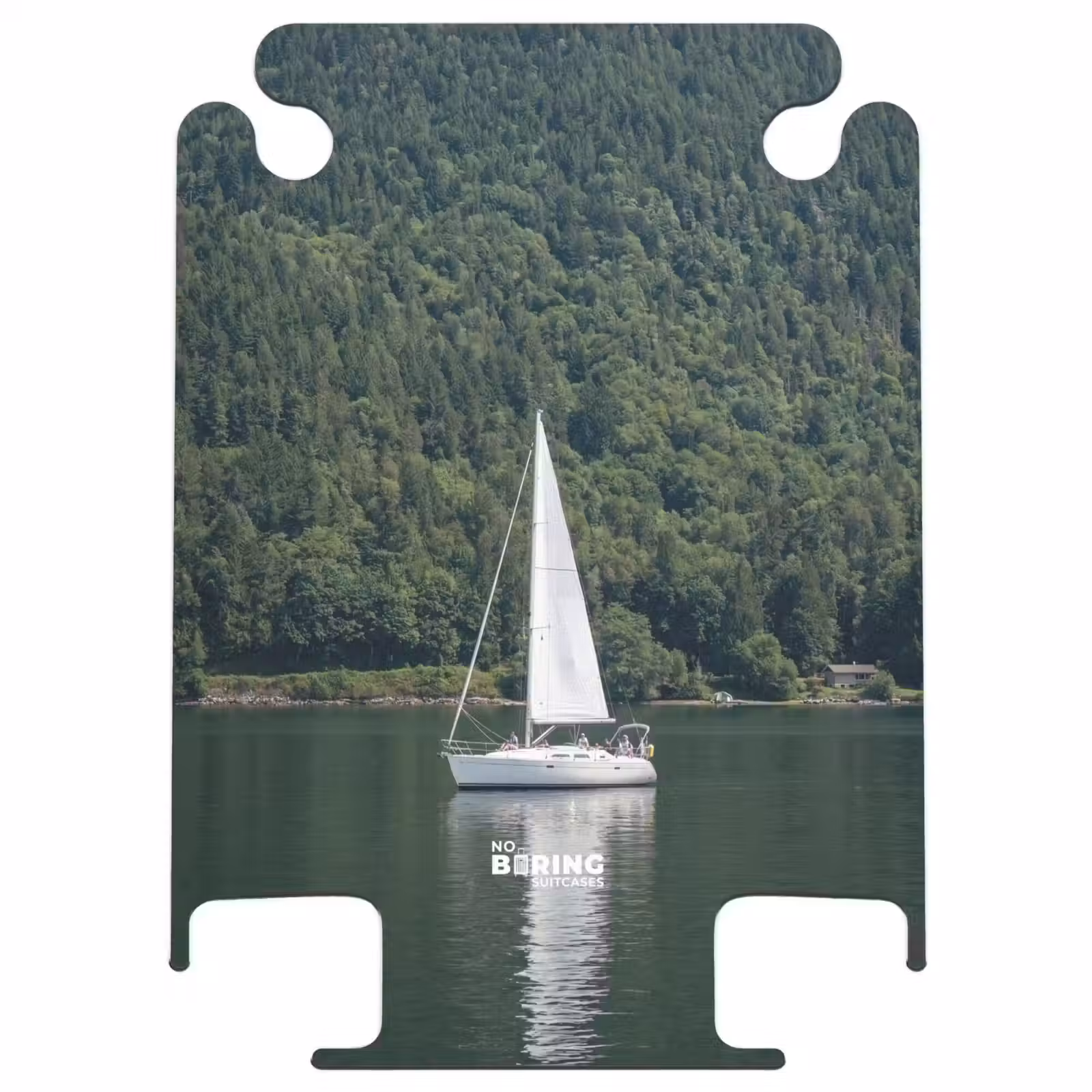 CaseSwap™ - Segelboot – Wasser – Berge – Natur – Grün — 1