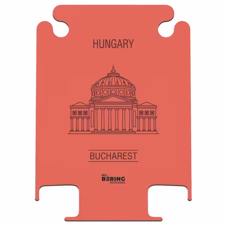 CaseSwap - Architektur – Bukarest – Stadtbild – Strichzeichnung – Rot — 1