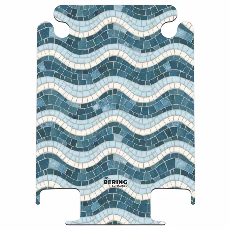 CaseSwap™ - Blau – Weiß – Mosaik – Gewellt — 1