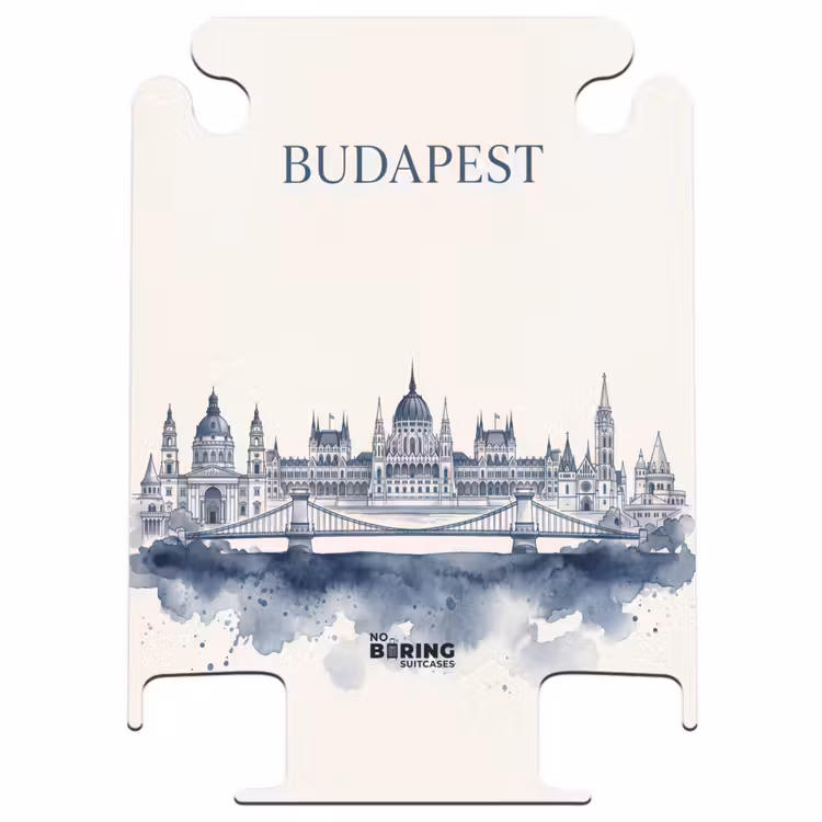 CaseSwap™ - Budapest – Skyline – Architektur – Aquarell – Blau — 1