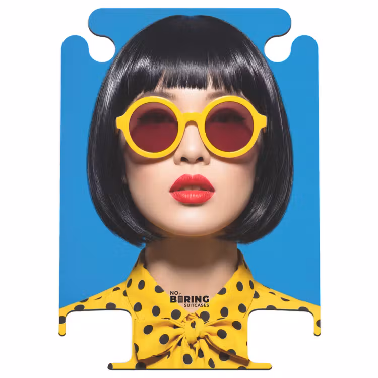 CaseSwap™ - Frau – Sonnenbrille – Pop-Art – Porträt – Gelb — 1