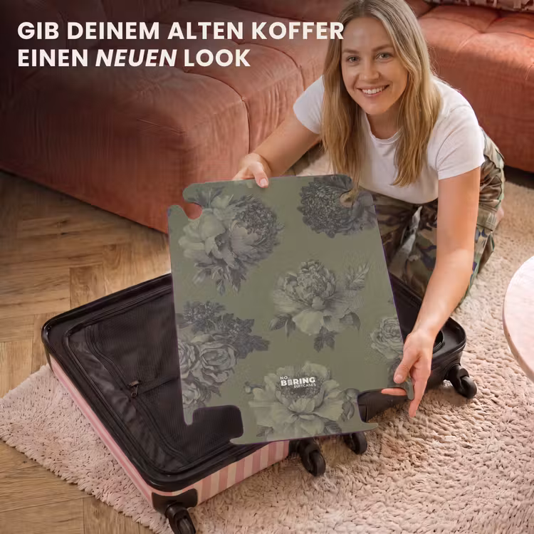CaseSwap - Klassisch – botanisch – olivgrün – Blumen — 3