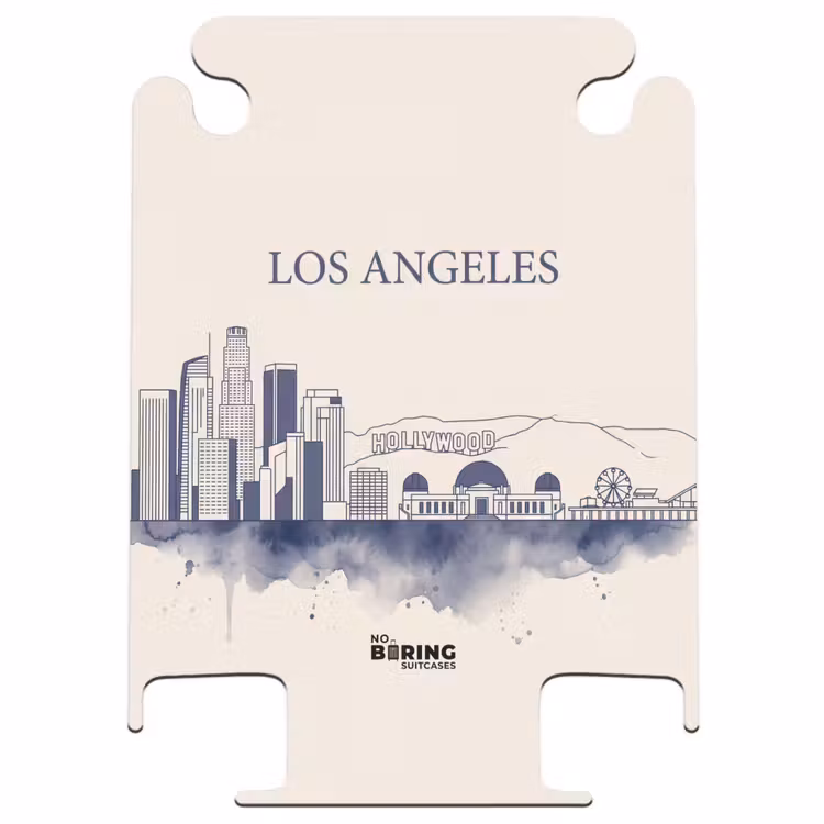 CaseSwap™ - Los Angeles – Skyline – Architektur – Aquarell – Blau — 1