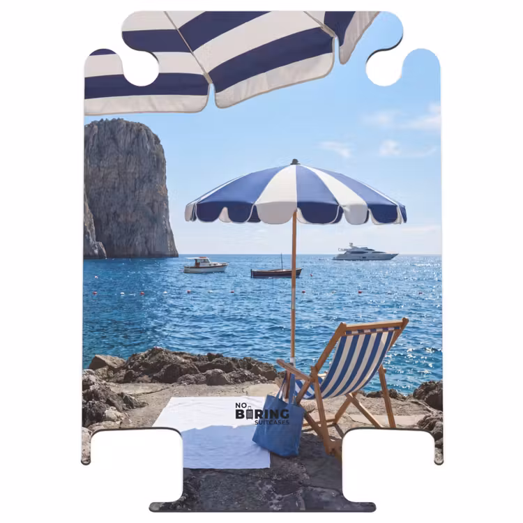 CaseSwap™ - Strand – Liegestuhl – Sonnenschirm – Sommer – Blau — 1