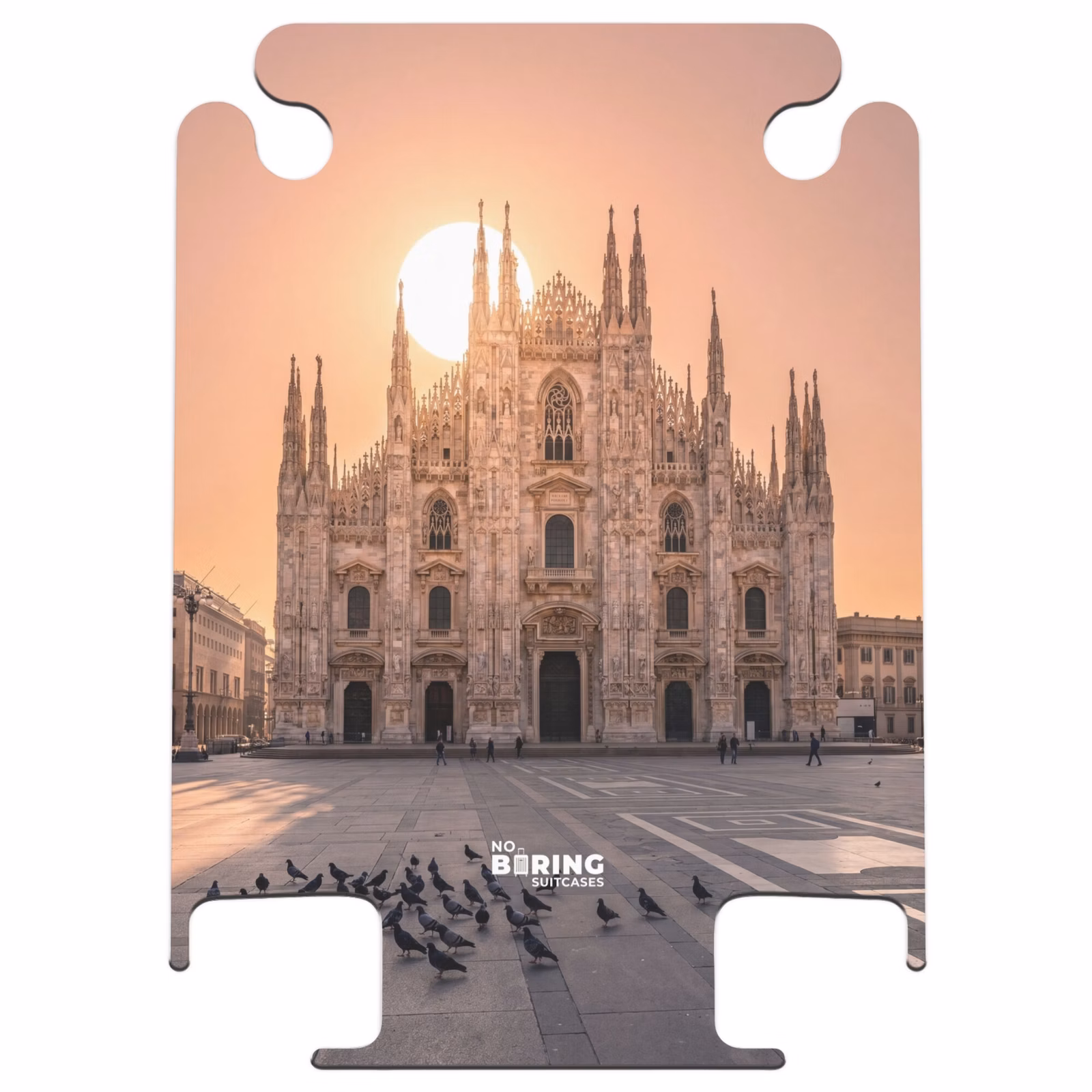 CaseSwap™ - Architektur – Mailand – Platz – Sonnenaufgang – Orange — 1